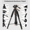 Kép 3/8 - CIGMAN CTP01 1,5m lézerszintező állvány telefon tartóval, 1/4" csavarral és 5/8" adapterrel