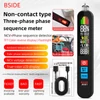 Kép 2/8 - BSIDE AVX1 2 az 1-ben fázis teszter és NCV detektor, színes LCD kijelző, hőmérséklet, USB-s, 400mAh