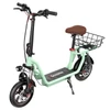 Kép 2/7 - iScooter i12 elektromos roller üléssel, hátsó kosárral, 500W, 36V 7,5Ah, 12" gumi, 25km/h, 35km, dupla fék - Zöld
