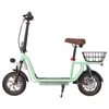 Kép 4/7 - iScooter i12 elektromos roller üléssel, hátsó kosárral, 500W, 36V 7,5Ah, 12" gumi, 25km/h, 35km, dupla fék - Zöld