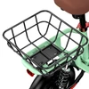 Kép 6/7 - iScooter i12 elektromos roller üléssel, hátsó kosárral, 500W, 36V 7,5Ah, 12" gumi, 25km/h, 35km, dupla fék - Zöld