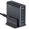 Kép 2/11 - Toocki 140W GaN USB töltő, 5 az 1-ben gyorstöltés, LED kijelző, iPhone/Xiaomi/laptophoz – Fekete