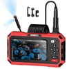 Kép 1/9 - KAIWEETS KBC01 ellenőrző kamera, dupla lencse, 1920P, 5" IPS, IP67 vízálló, 5m kábel, LED világítás