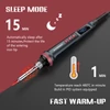 Kép 2/8 - Handskit 927 90W forrasztópáka készlet, állítható 180-480°C, LED kijelző, 5 hegy, ón, állvány