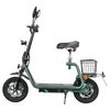 Kép 4/10 - TWOFISH M5 PRO-E EEC tanúsított elektromos robogó üléssel, kosárral, 500W motor, 48V 13Ah, 40km/h, 30km hatótáv - Zöld