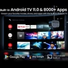 Kép 4/15 - [Netflix & Android TV tanúsított] ETOE E3 Pro projektor, Dolby, natív 1080P, 600 ANSI, Android TV 11, 5G WiFi, 4K, HDMI