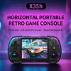 Kép 3/8 - Powkiddy X35H kézikonzol, 3,5" IPS kijelző, 16+64GB TF kártya, Linux, 6 óra játékidő, HDMI -Narancs