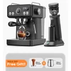 Kép 2/9 - HiBREW H10A kávégép, 20 bar nyomás, állítható hőfok és csészeméret, 58mm portafilter, 1,8L víztartály - Fekete