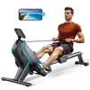 Kép 1/7 - MERACH R05 mágneses evezőgép, összecsukható, 16 ellenállási szint, 158 kg teherbírás, Bluetooth & app