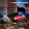 Kép 2/7 - MERACH S38 mágneses szobakerékpár, saját fejlesztésű appal, 160 kg teherbírás, 18 kg lendkerék, otthoni edzéshez – Fekete
