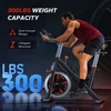 Kép 3/7 - MERACH S38 mágneses szobakerékpár, saját fejlesztésű appal, 160 kg teherbírás, 18 kg lendkerék, otthoni edzéshez – Fekete