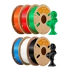 Kép 1/7 - 6kg ERYONE nagy sebességű PLA+ filament (1kg zöld + 1kg fekete + 1kg piros + 1kg narancs + 1kg kék + 1kg elefántcsontfehér)