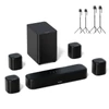 Kép 1/8 - Ultimea Aura A40 7.1 soundbar + 2 Steady 310 hangszóróállvány, app vezérlés, 10 sávos EQ, BT 5.3, 330W