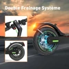 Kép 14/15 - isinwheel S9 Pro elektromos roller, 350W motor, 36V 7.5Ah akkumulátor, 8.5" felfújható kerék, 25km/h, 28km hatótáv, applikációs vezérlés