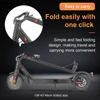 Kép 12/12 - E9 Pro elektromos roller, ABE tanúsítvány, 350W motor, 36V 7.5Ah akku, 8.5" kerék, 30km hatótáv, app vezérlés