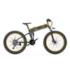 Kép 2/4 - Bezior X1500 összecsukható elektromos fatbike, 1500W, 12,8Ah, 26x4", Shimano 27 seb., 100 km hatótáv - fekete-sárga