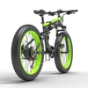 Kép 3/6 - Bezior X1500 összecsukható elektromos fat bike, 1500W motor, 100 km hatótáv, 26x4" kerék, Shimano - fekete-zöld