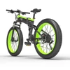 Kép 6/6 - Bezior X1500 összecsukható elektromos fat bike, 1500W motor, 100 km hatótáv, 26x4" kerék, Shimano - fekete-zöld