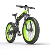 Kép 1/6 - Bezior X1500 összecsukható elektromos fat bike, 1500W motor, 100 km hatótáv, 26x4" kerék, Shimano - fekete-zöld