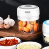 Kép 2/5 - 250 ml elektromos fokhagymanyomó, zöldség- és húsdaráló, USB-s, vezeték nélküli mini aprító konyhai eszköz