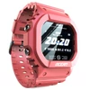 Kép 2/5 - LOKMAT OCEAN okosóra Bluetooth, 1.14" TFT érintőkijelző, pulzus- és vérnyomásmérő, 5 ATM vízálló, 170mAh akkumulátor - piros