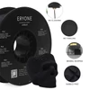 Kép 2/5 - ERYONE PLA 3D nyomtató filament 1.75mm, ±0.03mm, 1kg tekercs – Jet Black - fekete