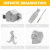 Kép 5/5 - ERYONE PLA filament 3D nyomtatóhoz, 1.75mm, 1kg, ±0.03mm pontosság, kiváló minőség - szignálszürke