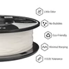 Kép 2/5 - ERYONE TPU 3D nyomtató filament 1.75mm, 0.03mm tűrés, 0.5kg tekercs - fehér