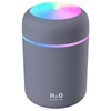 Kép 1/5 - 300 ml kreatív párásító színes LED-del, USB, asztali, autós, otthoni használatra - szürke
