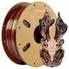 Kép 8/11 - 5kg ERYONE Selyem Csavart Szivárvány PLA Filament - 1kg Inferno/Obszidián/Pszichedelikus/Vortex/Piros Arany Kék