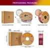 Kép 6/6 - Eryone selyem csavart szivárvány pla filament 1kg – inferno (piros&arany&lila)