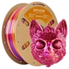 Kép 1/6 - Eryone selyem csavart szivárvány pla filament 1kg – inferno (piros&arany&lila)