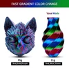 Kép 2/7 - Eryone selyem csavart szivárvány pla filament 1kg – vortex (piros&kék&zöld)