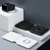 Kép 4/5 - Q500 15W hordozható 2 az 1-ben mágneses vezeték nélküli töltő, összecsukható állomás iPhone 12/iWatch - fekete