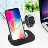 Kép 4/5 - F22 4 az 1-ben mágneses töltőállomás, összecsukható vezeték nélküli töltő iPhone 12/13, Apple Pencil - fekete
