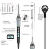 Kép 3/6 - Handskit 926 90W forrasztó készlet, ki/be kapcsoló, állítható hőmérséklet 100-480°C, LCD, 5 fej, tisztító szivacs, állvány, elektronika javításához