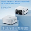 Kép 6/7 - FIREBAT T8 PLUS Mini PC, Intel N100, 4 mag, max. 3.4GHz, 16GB LPDDR5 RAM, 512GB SSD, 3×HDMI 4K, WiFi 5, Bluetooth 4.2, 3×USB3.1, 2×LAN, audio