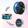 Kép 4/5 - ERYONE Kétszínű Selyem PLA Nyomtatószál 3D Nyomtatókhoz 1,75mm Tűrés +/- 0,03mm 1kg/Tekercs - Kék és Zöld