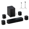 Kép 1/8 - Ultimea Aura A40 7.1 soundbar + 1 pár Steady 310 hangszóró állvány, applikációs vezérlés, 10 sávos EQ, Bluetooth 5.3, 330W