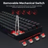 Kép 8/10 - Redragon K629-RGB Phantom mechanikus gamer billentyűzet, 84 gomb, RGB háttérvilágítás, piros switch - fekete