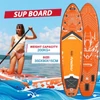 Kép 2/6 - FunWater SUPFW50A stand up paddle board 350x90x15 cm – könnyű, stabil vízi evezős deszka, 200 kg teherbírással, ideális paddle boardozáshoz