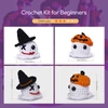 Kép 7/11 - NestledCrafts Halloween horgolókészlet kezdőknek, amigurumi kötőkészlet lépésről lépésre videó útmutatóval – Lidérc