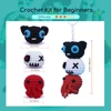 Kép 6/7 - NestledCrafts Halloween horgolókészlet kezdőknek, amigurumi kötőkészlet lépésről lépésre videó útmutatóval – SpookPals
