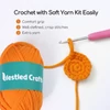 Kép 7/8 - NestledCrafts Halloween horgolókészlet kezdőknek, amigurumi kötőkészlet lépésről lépésre videó útmutatóval – BooBalls