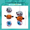 Kép 8/8 - NestledCrafts Halloween horgolókészlet kezdőknek, amigurumi kötőkészlet lépésről lépésre videó útmutatóval – BooBalls