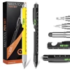 Kép 2/5 - HMP P248 9 az 1-ben multitool toll: érintőceruza, LED lámpa, sörnyitó, telefontartó, vonalzó, csavarhúzó – fekete