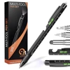 Kép 1/5 - HMP P248 9 az 1-ben multitool toll: érintőceruza, LED lámpa, sörnyitó, telefontartó, vonalzó, csavarhúzó – fekete