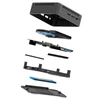 Kép 10/10 - RUPA HSI-95 Mini PC, Intel N95 (4 mag, max. 3,4GHz), 8GB RAM, 256GB SSD, 3×HDMI 4K, WiFi 5, Bluetooth 5.0, 3×USB 3.0, 1xType C, 2×RJ45, 3,5mm jack