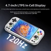 Kép 4/12 - ANBERNIC RG477M AI játékkonzol, Android 14, 12GB RAM, 256GB tárhely, 4.7" 120Hz érintőkijelző, WiFi 6E, Bluetooth 5.3 - Ezüst
