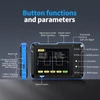 Kép 3/7 - FNIRSI DSO152 mini hordozható digitális oszcilloszkóp, 2,5MSa/s mintavétel, 200kHz sávszélesség - Kék, P6100 nagyfeszültségű szonda nélkül